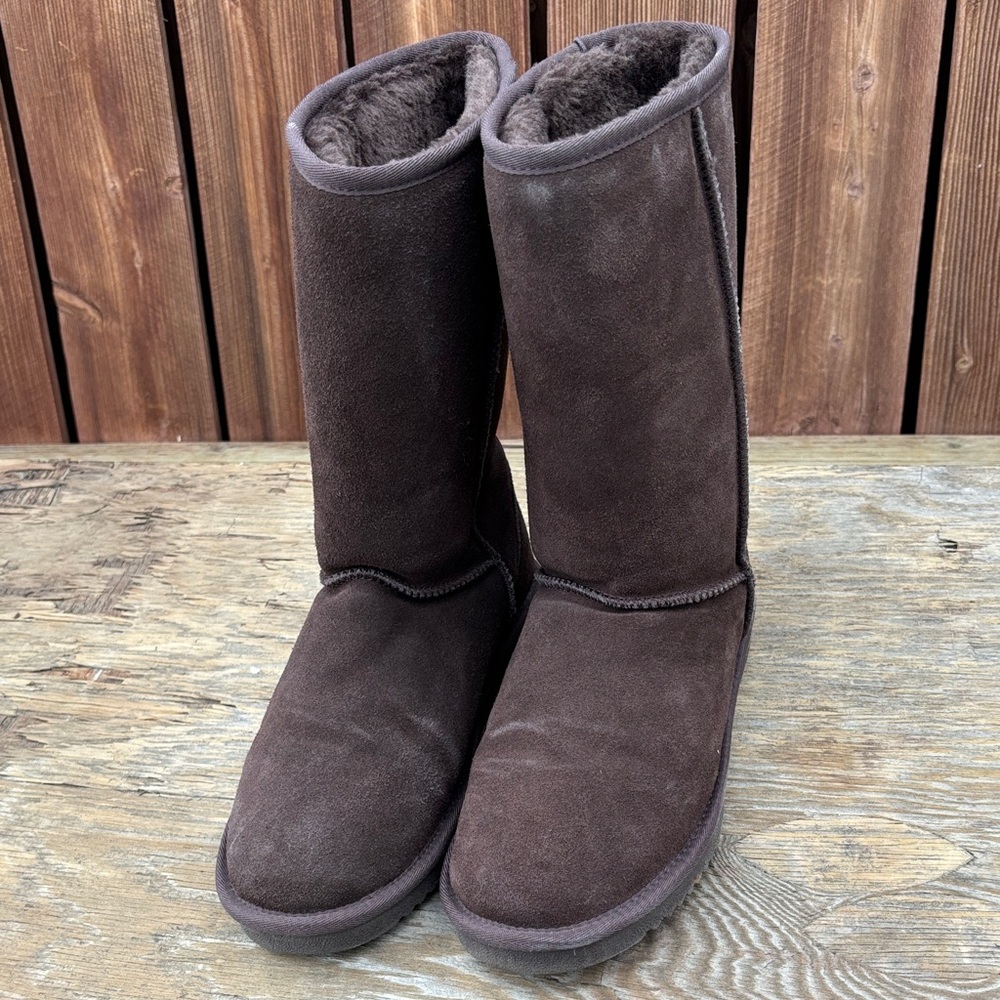 Dream Pairs Brown Suede Mid-Calf Boots 11
